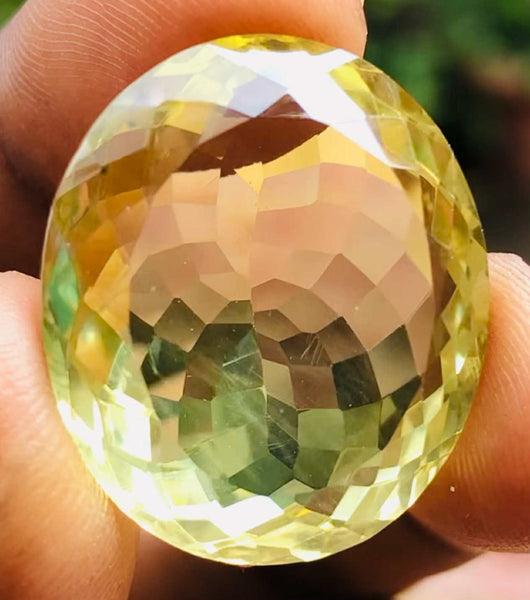 Fabulous 26.00 Cts Genuine Citrine Faceted Loose Gemstone