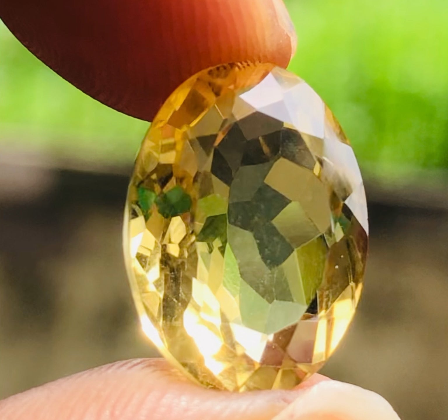 Beautiful 8.00 Cts Genuine Citrine Faceted Loose Gemstone