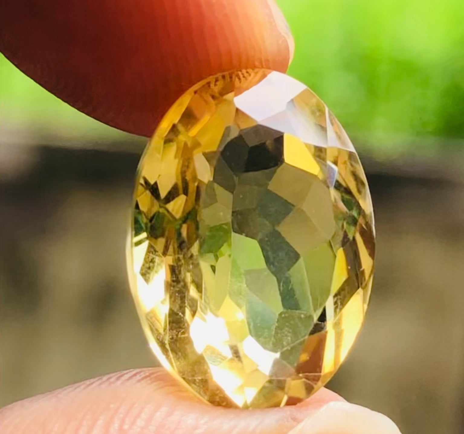 Beautiful 8.00 Cts Genuine Citrine Faceted Loose Gemstone