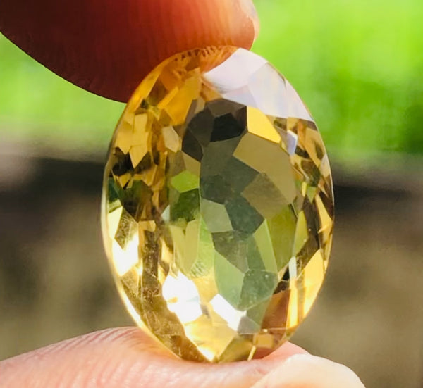 Beautiful 8.00 Cts Genuine Citrine Faceted Loose Gemstone