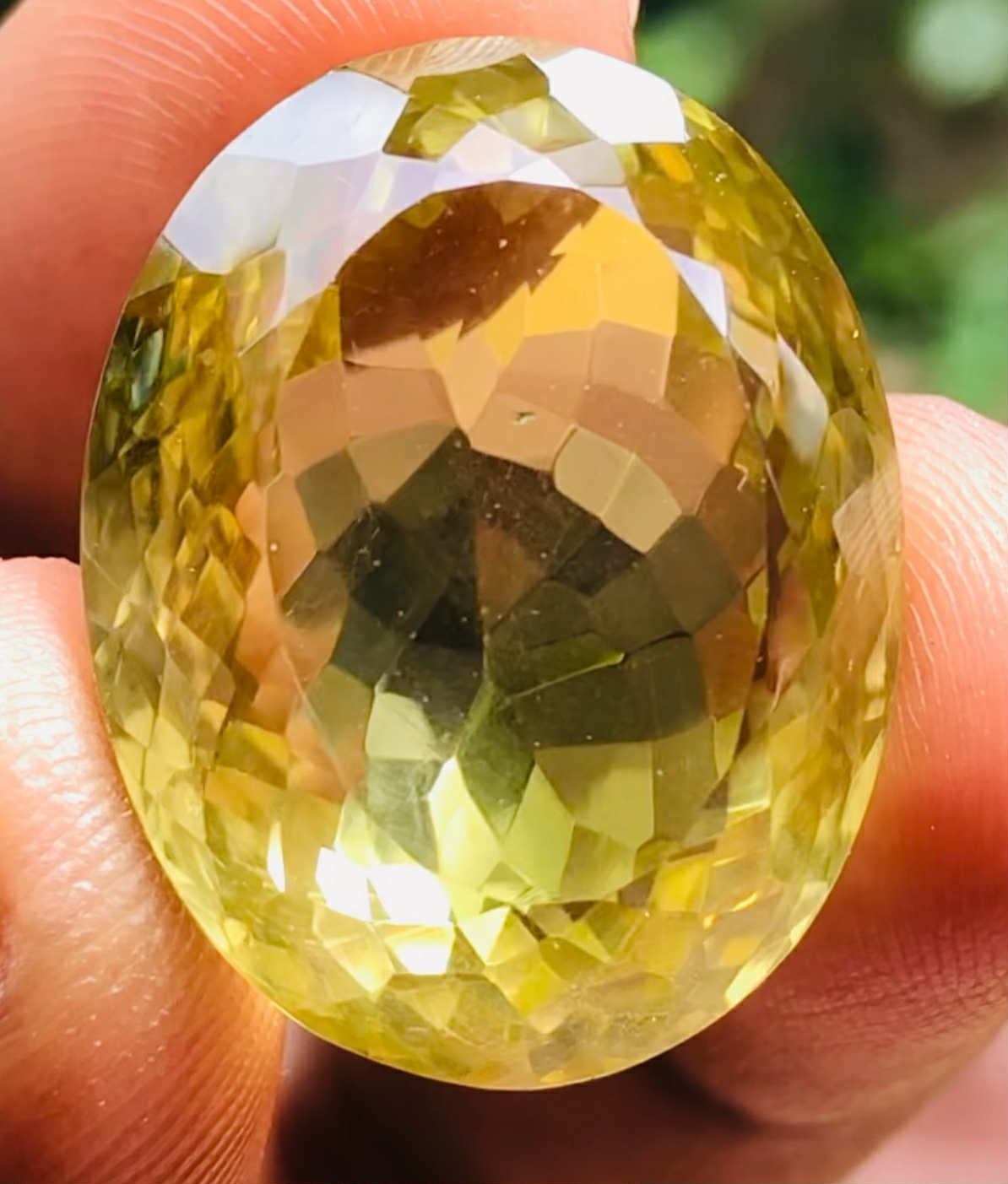 Awesome 38.00 Cts Genuine Citrine Faceted Loose Gemstone