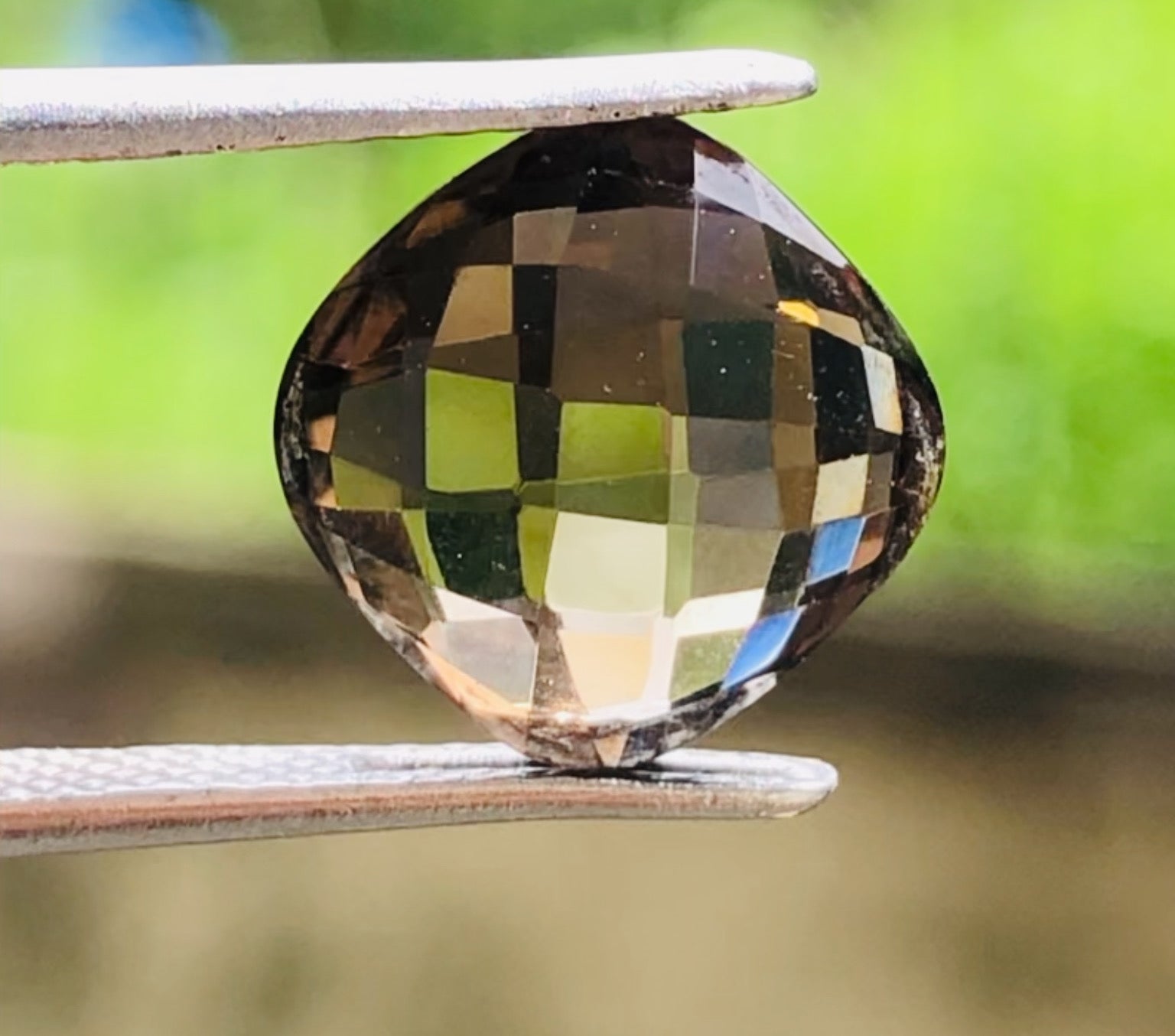 Fabulous 3.00 Cts Genuine Smoky Quartz Faceted Loose Gemstone