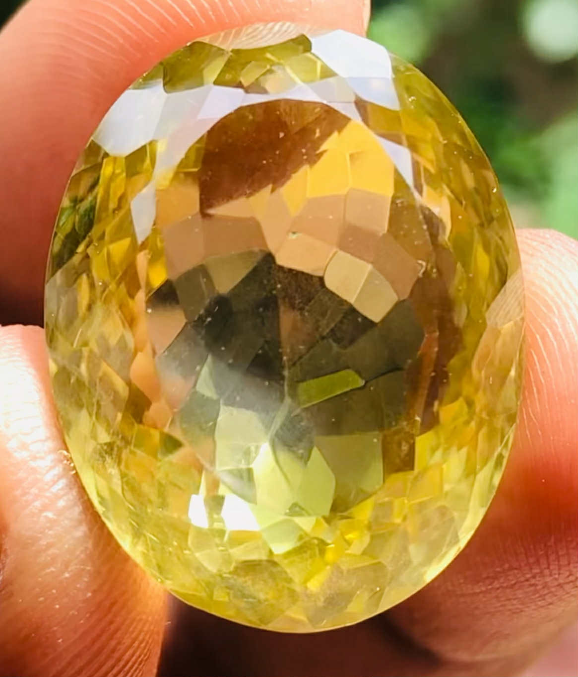 Awesome 38.00 Cts Genuine Citrine Faceted Loose Gemstone