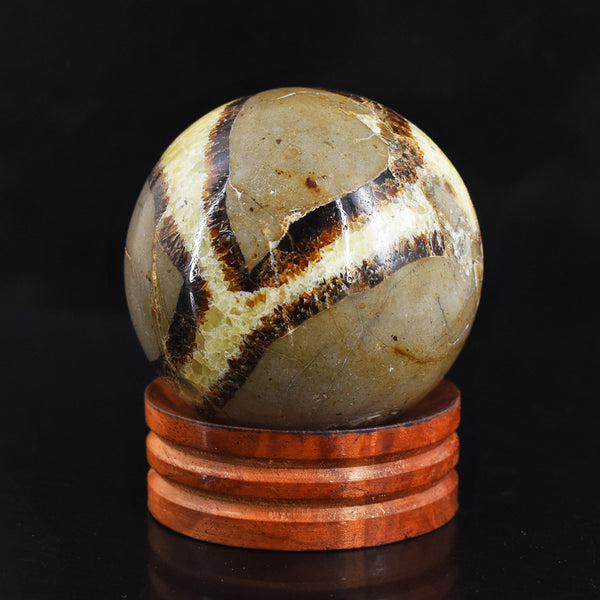 Awesome 1600.00  Cts Genuine  Septarian Agate  Hand  Carved  Crystal  Healing  Sphere