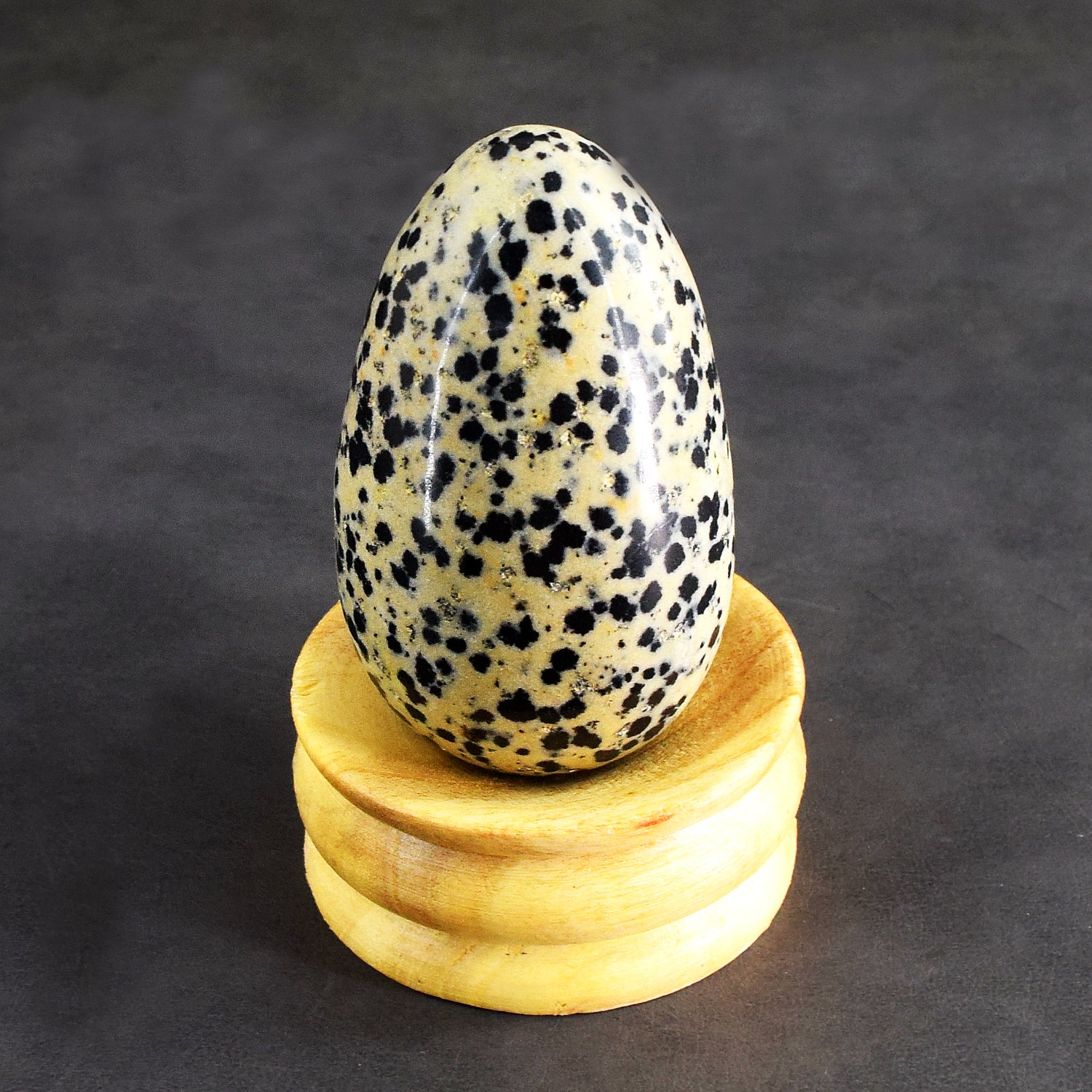 Beautiful 930.00 Cts Genuine Dalmation Jasper Healing Premium Crystal Egg