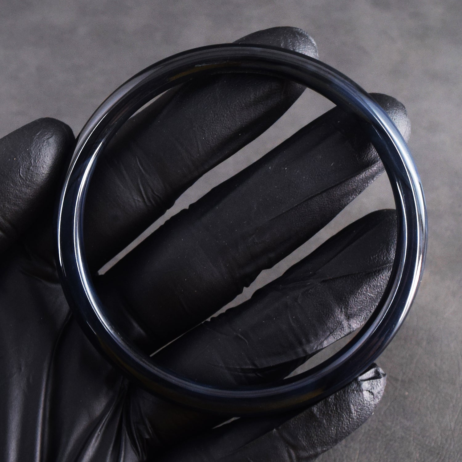 Exclusive 79.00 Cts Genuine Black Agate Crystal Specimen Premium Gemstone Fancy Bangle