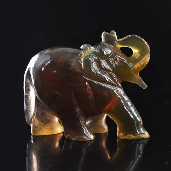 Amazing 1539.00 Carats  Multicolor  Fluorite Hand Carved Genuine Crystal Gemstone Carving Elephant