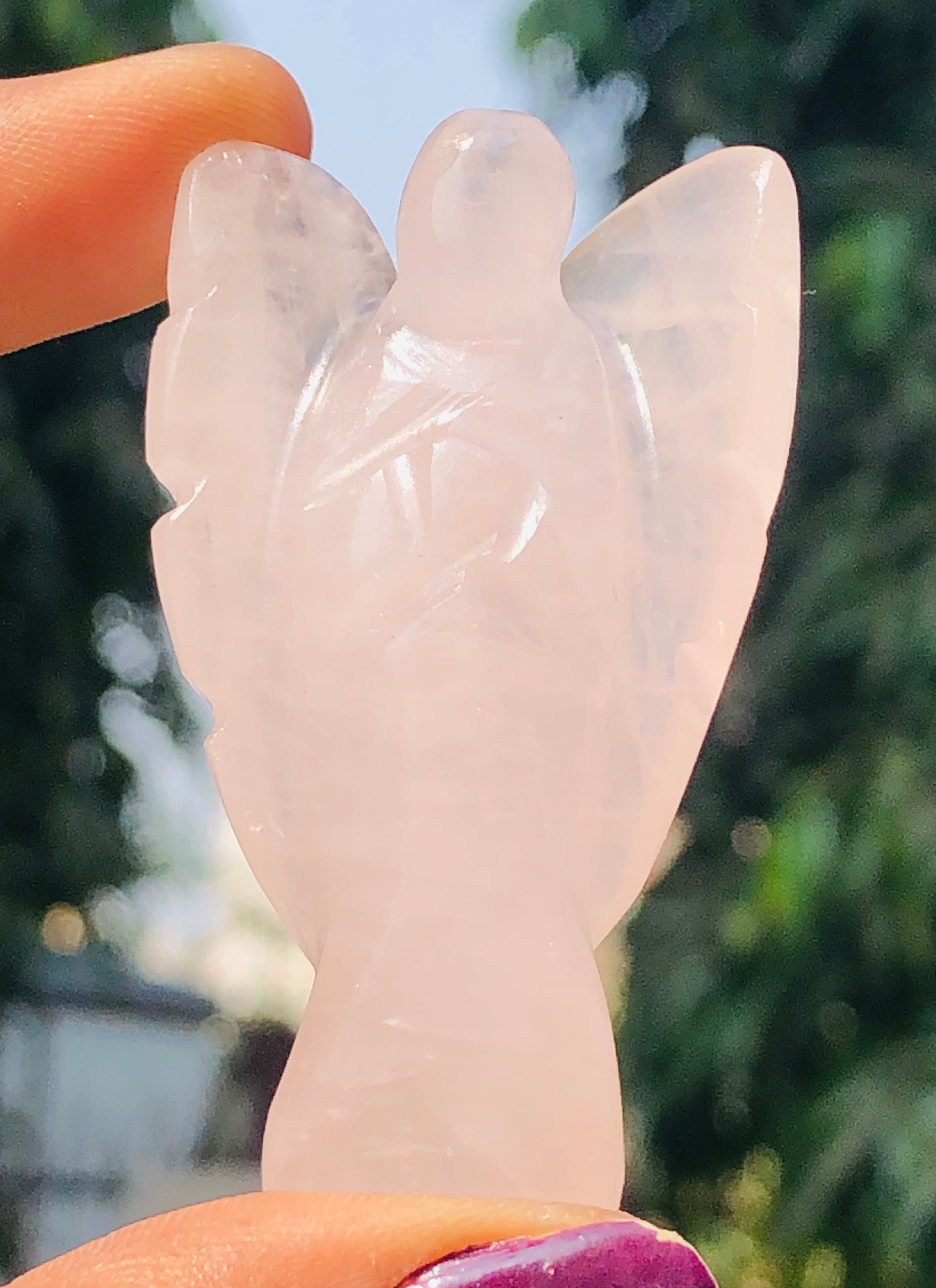 Beautiful 152.00 Cts Genuine Pink Rose Quartz Healing Premium Divine Crystal Angel