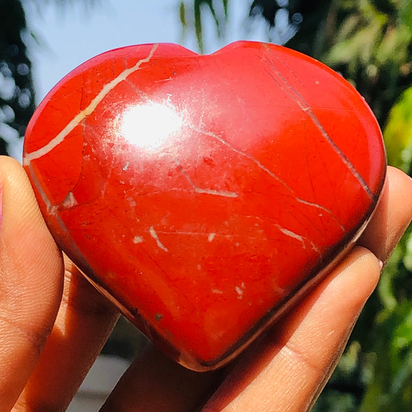 Awesome 603.00 Cts Genuine Red Jasper Crystal Specimen Gemstone Healing Big Heart