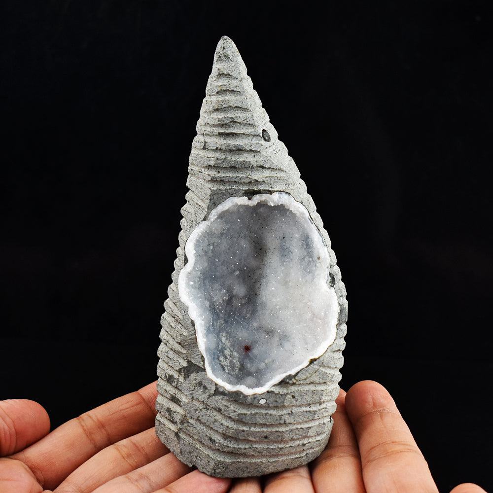 Artisian 2100.00 Carats Genuine Temple Chalcedony Crystal Specimen Gemstone