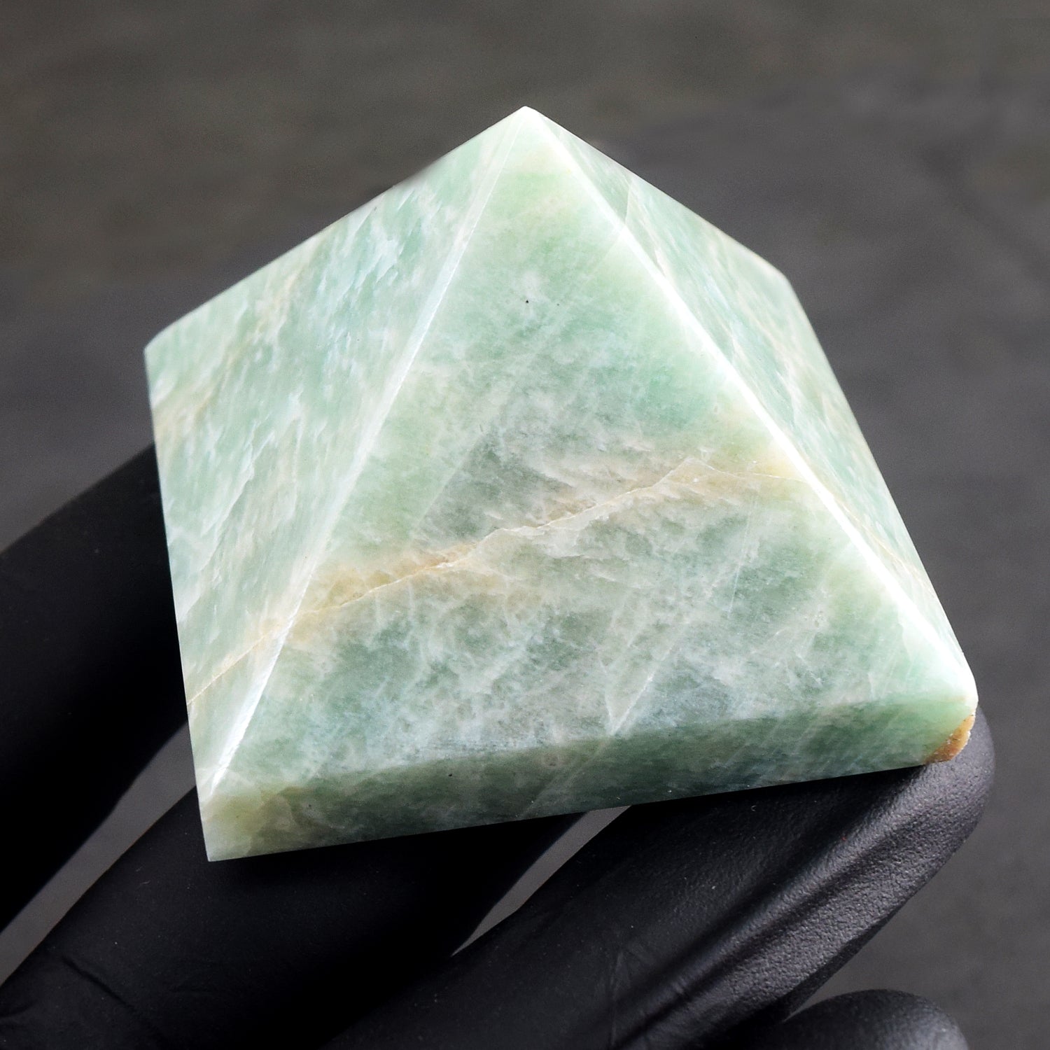 Stunning 537.00 Cts Exclusive Amazonite Healing Crystal Specimen Divine Premium Pyramid