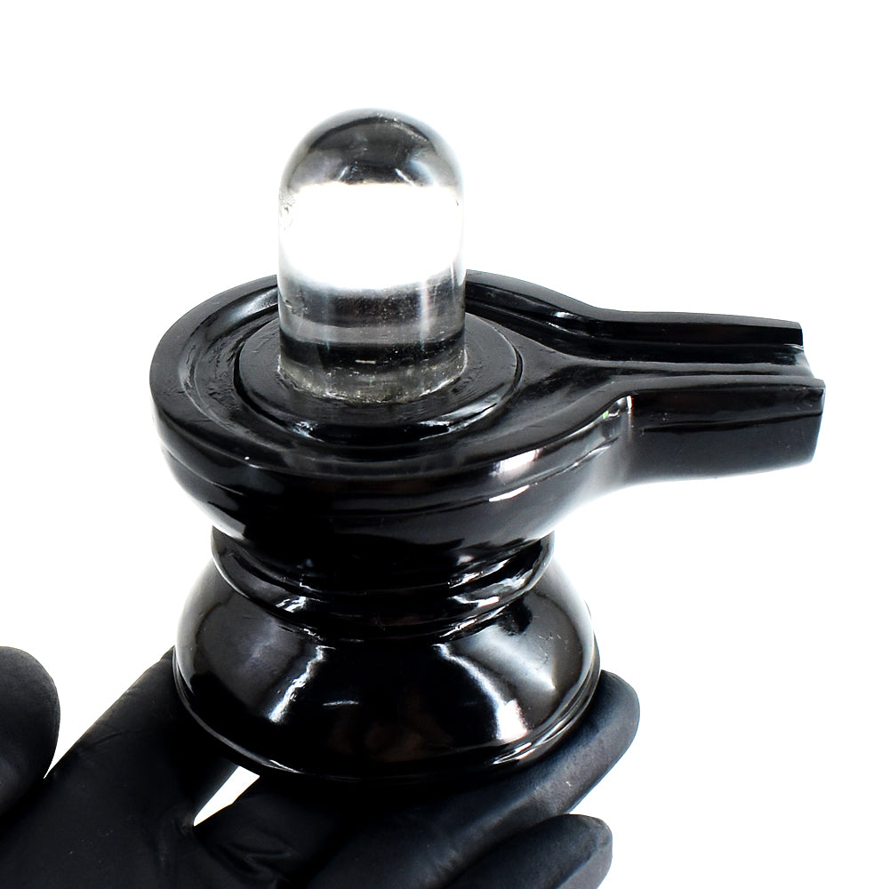 Awesome 2120.00 Cts Genuine Spinel & White Quartz Hand Carved Premium Shivling Crystal