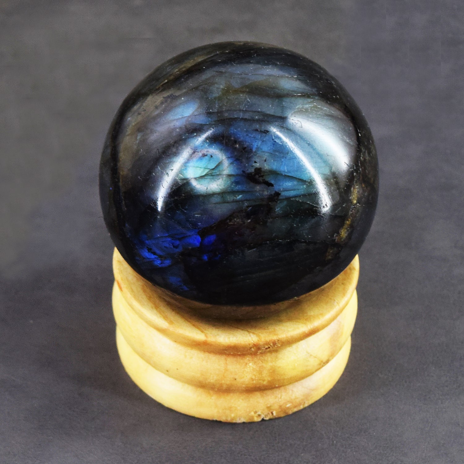 Precious 1628.00 Cts Genuine Blue Flash Labradorite Crystal Specimen Healing Premium Sphere