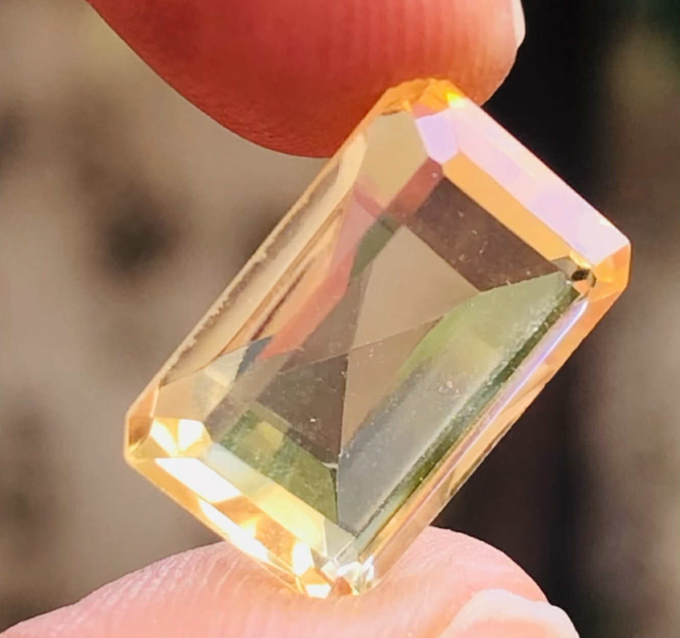 Amazing 5.00 Cts Genuine Citrine Faceted Loose Gemstone