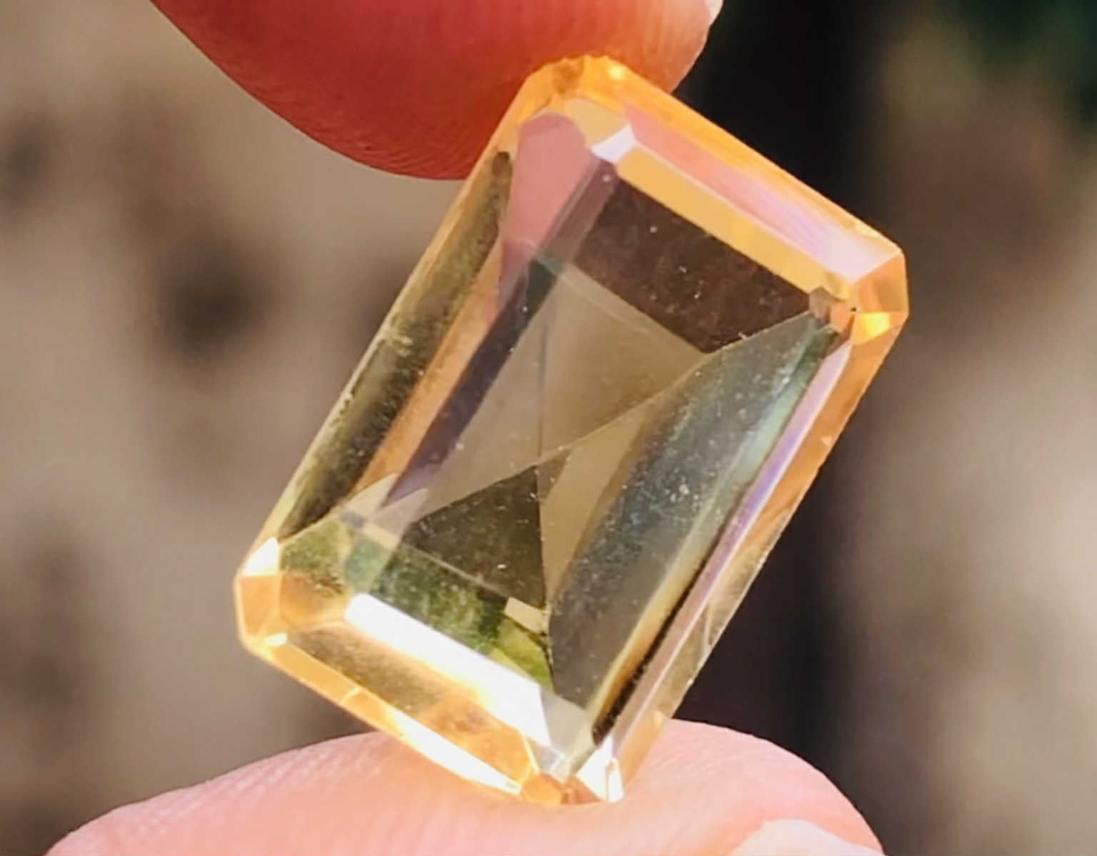Amazing 5.00 Cts Genuine Citrine Faceted Loose Gemstone