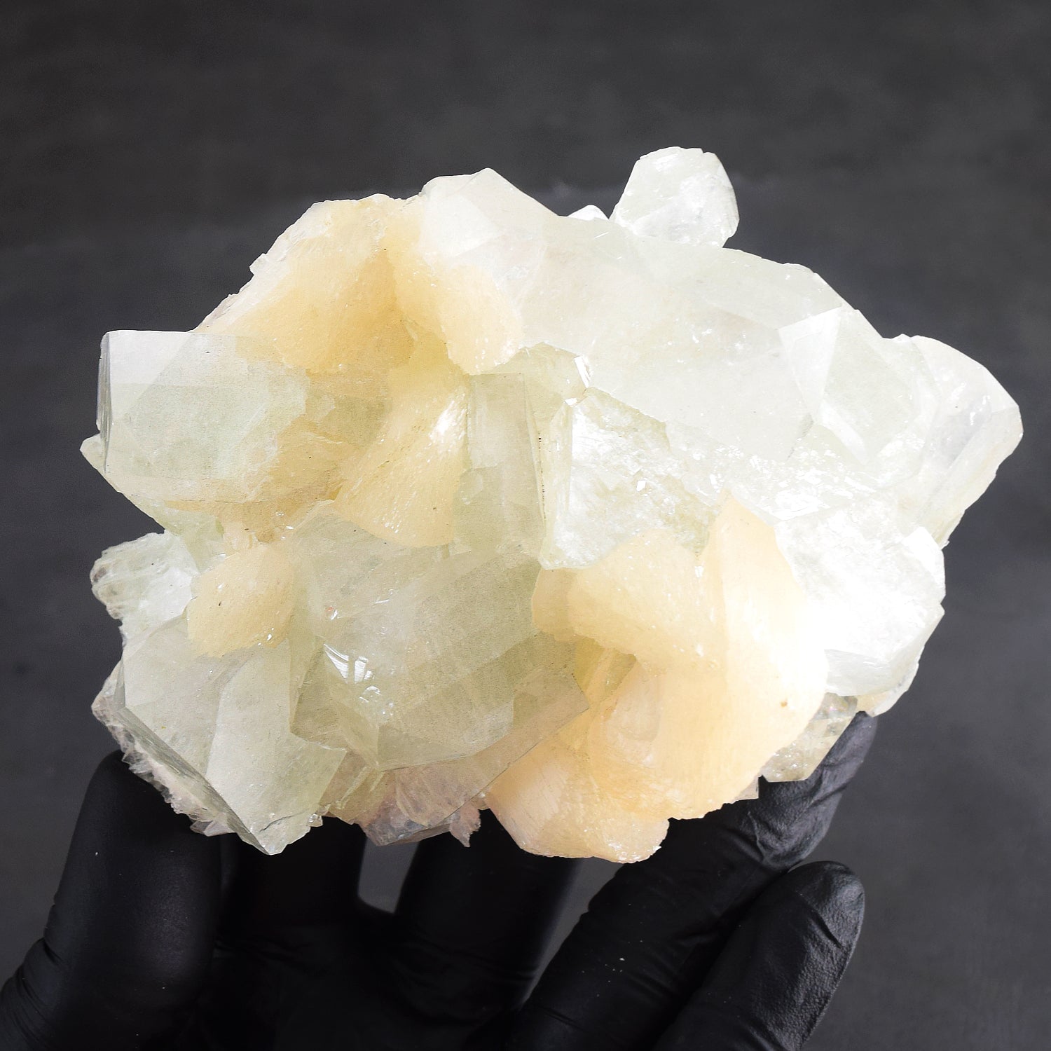 Stunning 1971.00 Cts Genuine Apopphyllite With Stilbite Crystal Specimen Gemstone Cluster