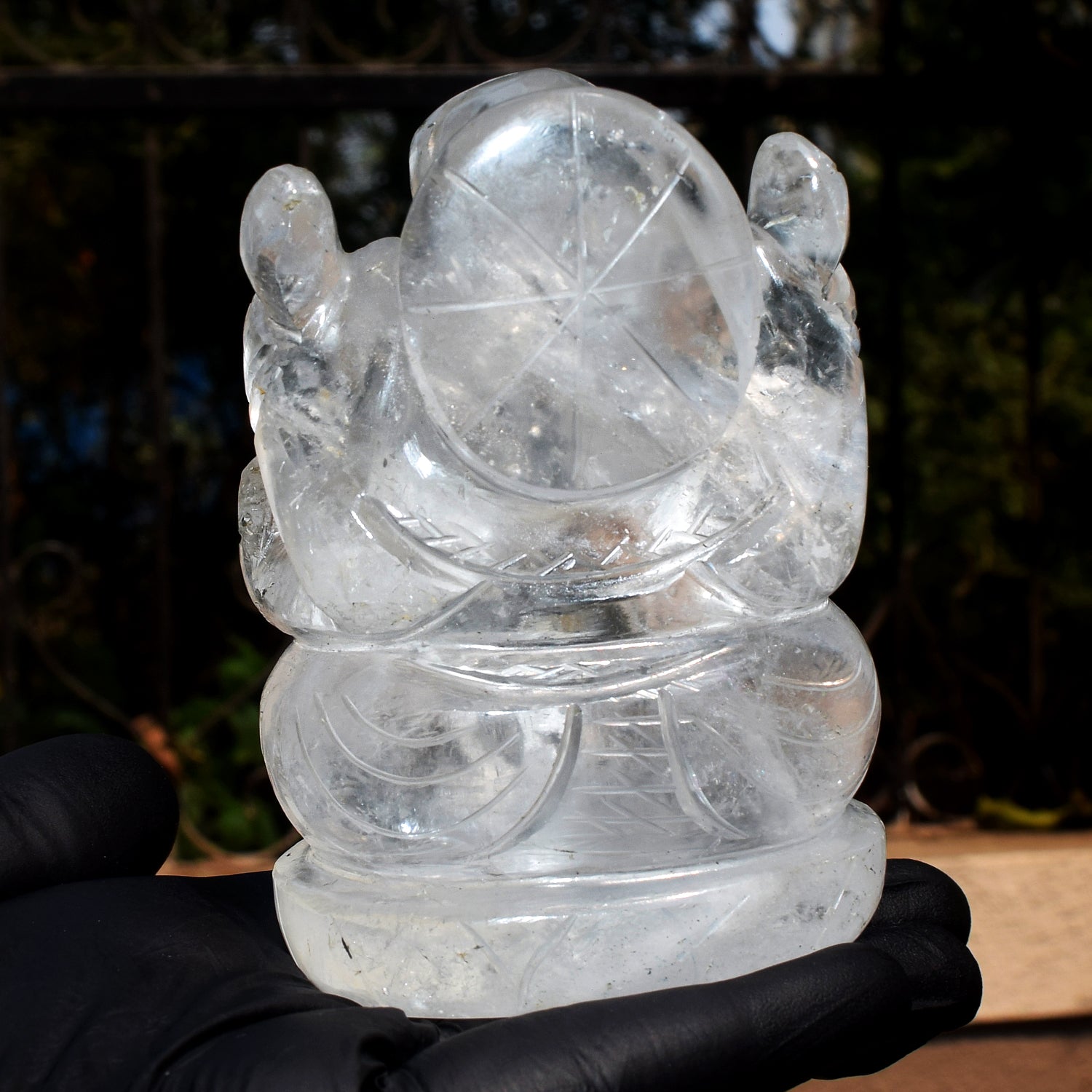 Amazing 1909.00 Cts Genuine White Quartz Hand Carved Premium Lord Ganesha Crystal