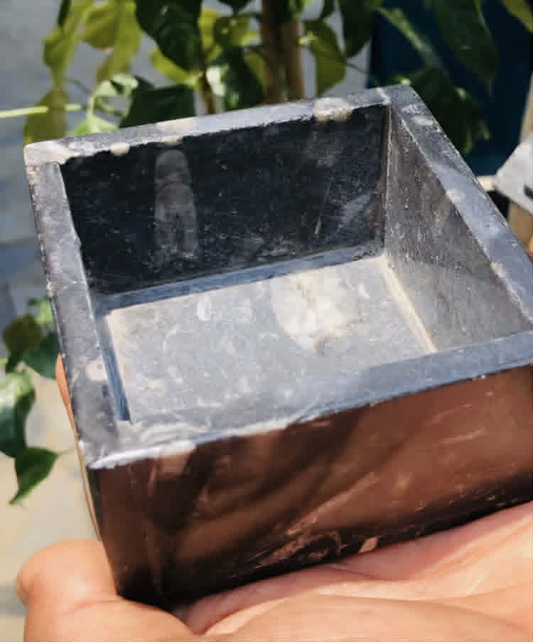 Lovely 2283.00 Cts Genuine Orthoceras Crystal Specimen Square Shape Box