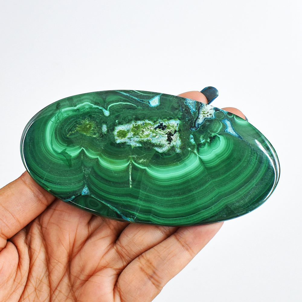 Massive 319.00  Carats  Genuine   Gorgeous  Malachite  Hand Carved  Crystal  Gem