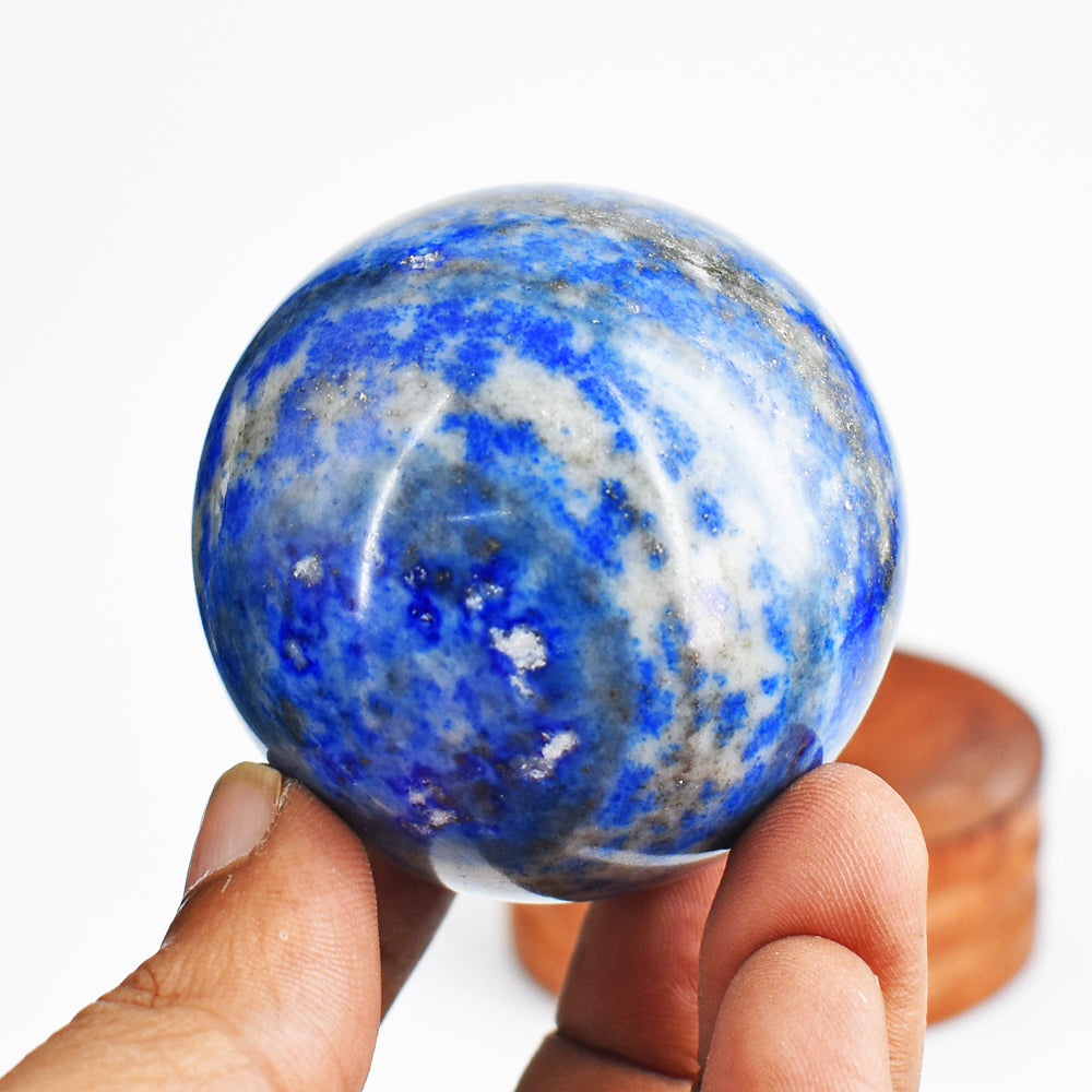 Amazing 974.00 Carats Genuine Blue Lapis Lazuli Hand Carved Crystal Healing Sphere