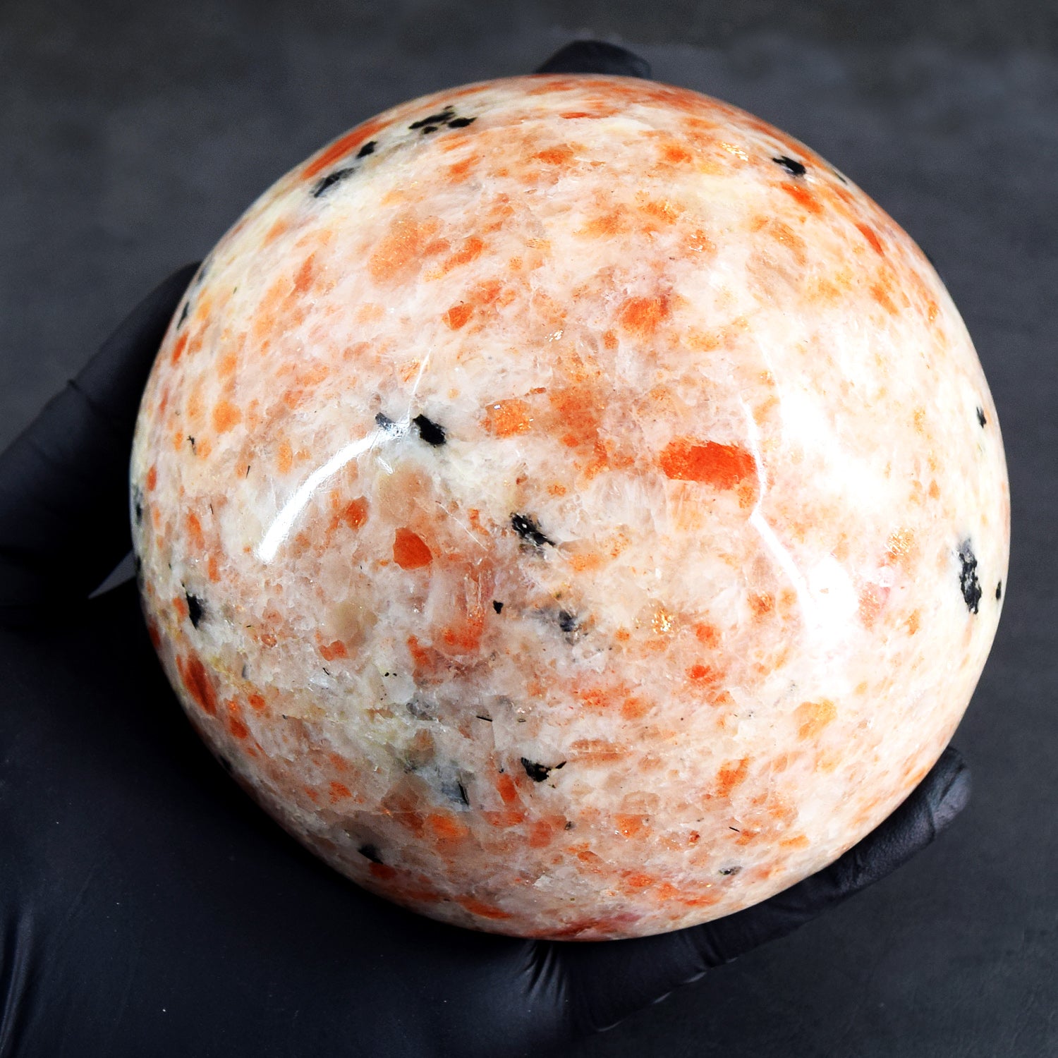 Unimaginable 1262.00 Carats Genuine Sunstone Hand Carved Crystal Gemstone Carving Big Bowl
