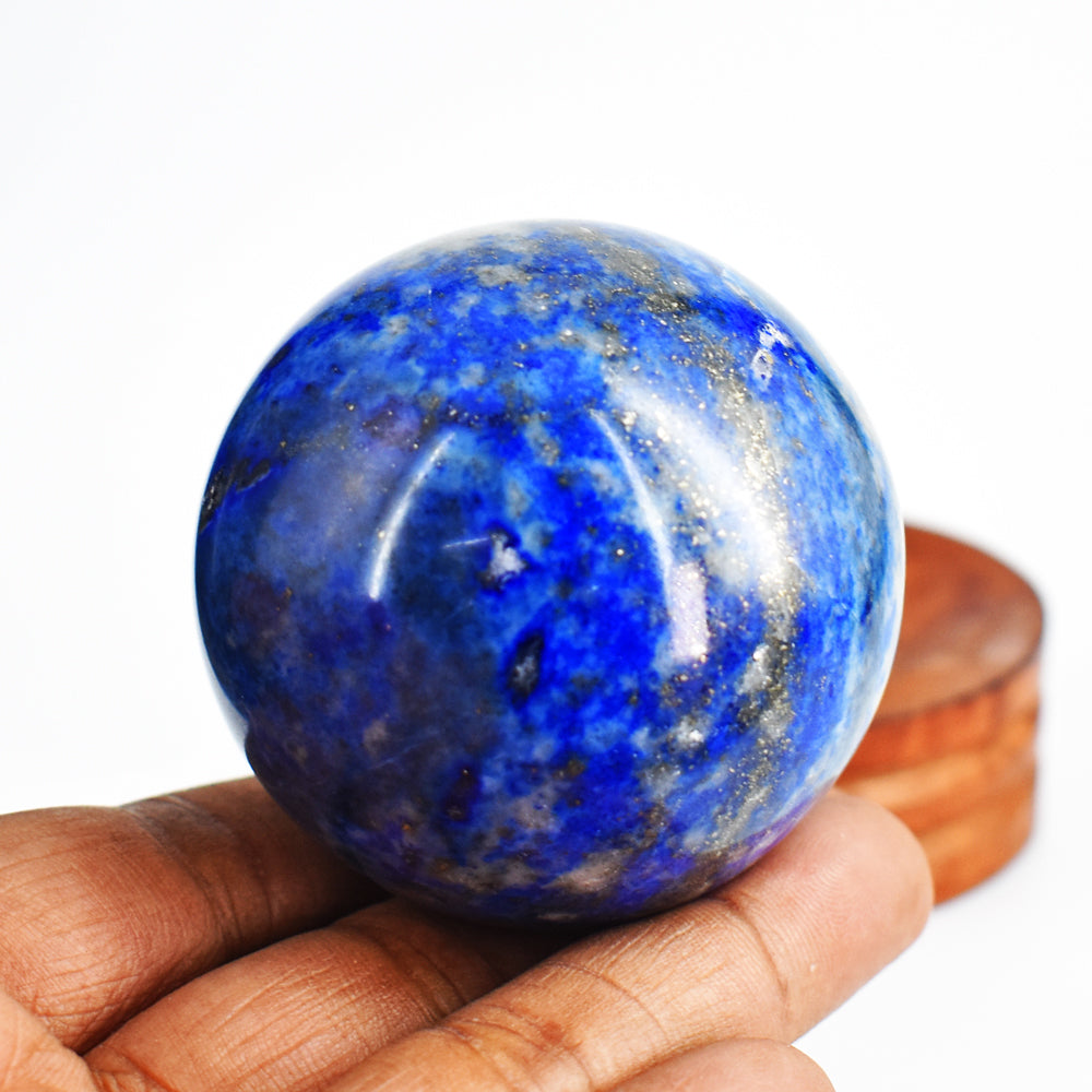 Amazing 974.00 Carats Genuine Blue Lapis Lazuli Hand Carved Crystal Healing Sphere