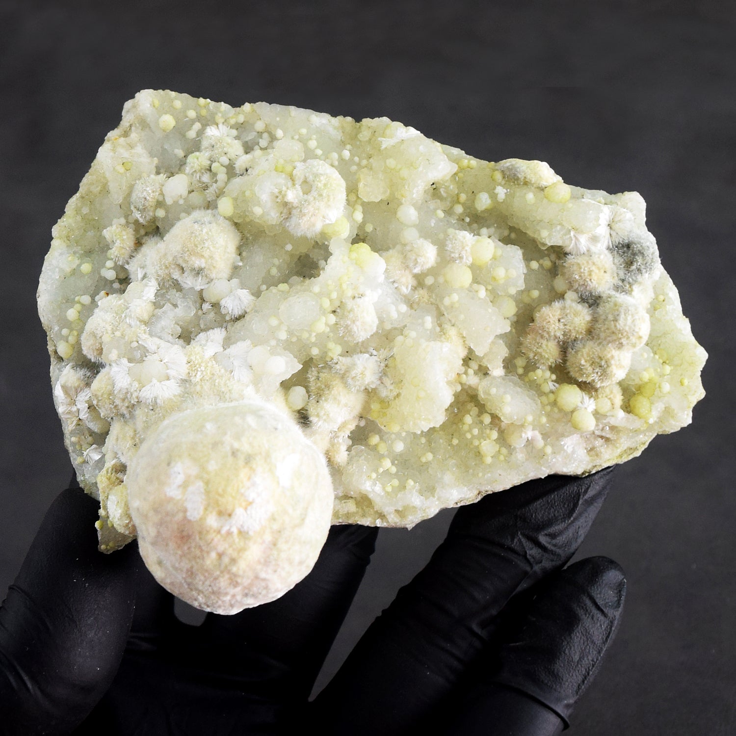 Amazing 793.00 Cts Genuine Phrenite With Okenite Crystal Specimen Gemstone Cluster