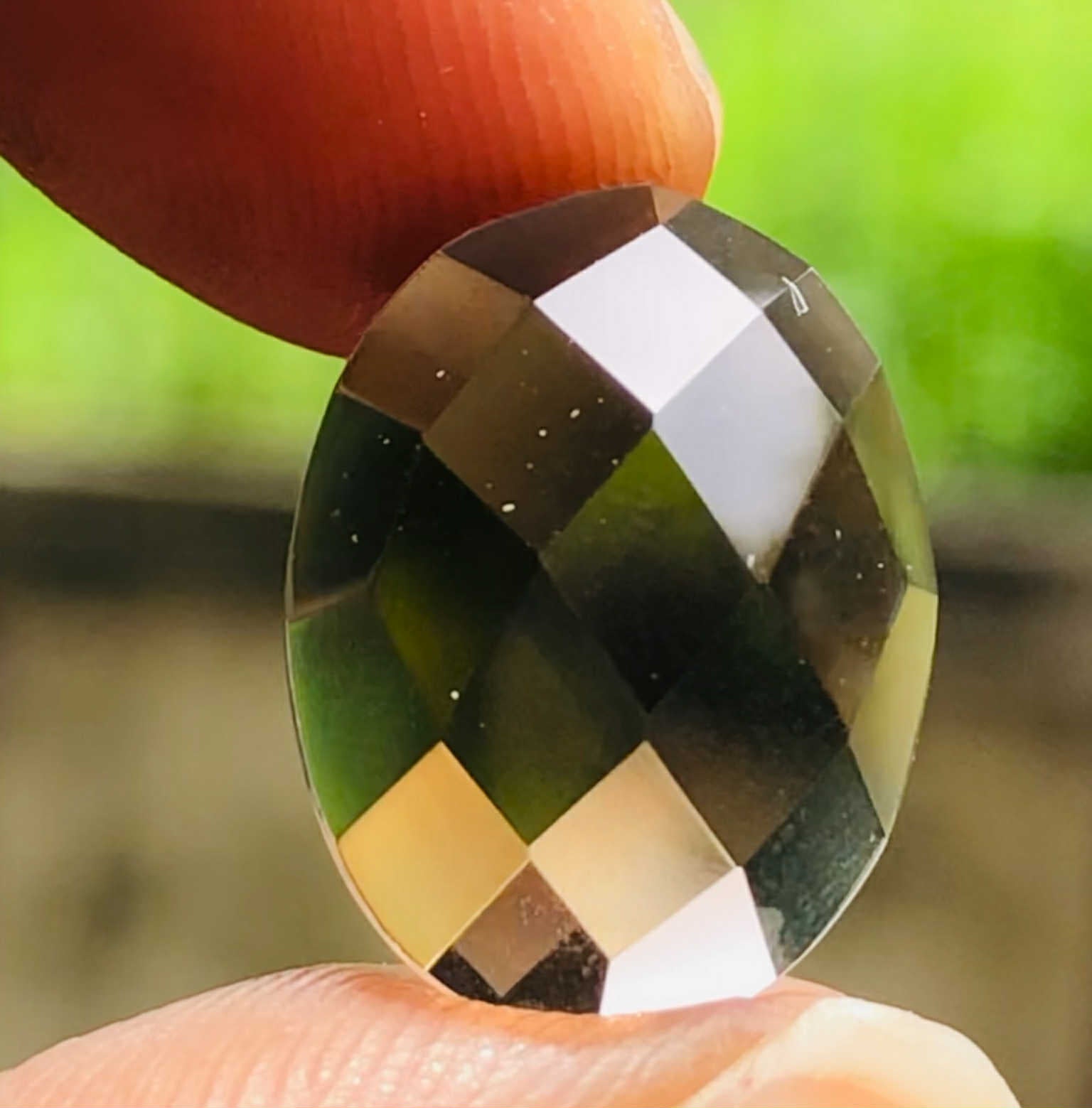 Amazing 7.00 Cts Genuine Smoky Quartz Faceted Loose Gemstone