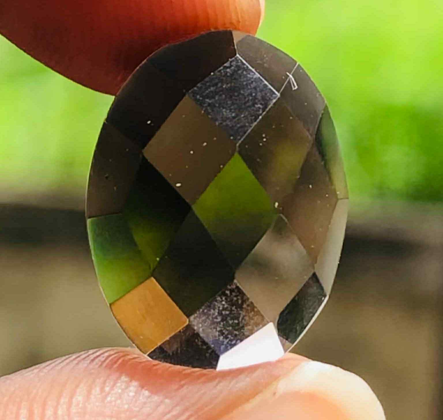 Amazing 7.00 Cts Genuine Smoky Quartz Faceted Loose Gemstone