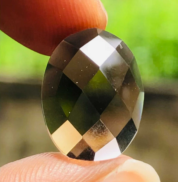Amazing 7.00 Cts Genuine Smoky Quartz Faceted Loose Gemstone