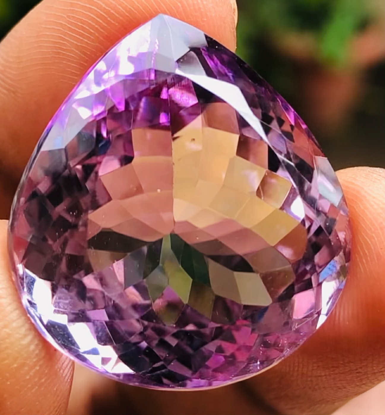 Gorgeous 44.00 Cts Genuine Amethyst Faceted Loose Gemstone