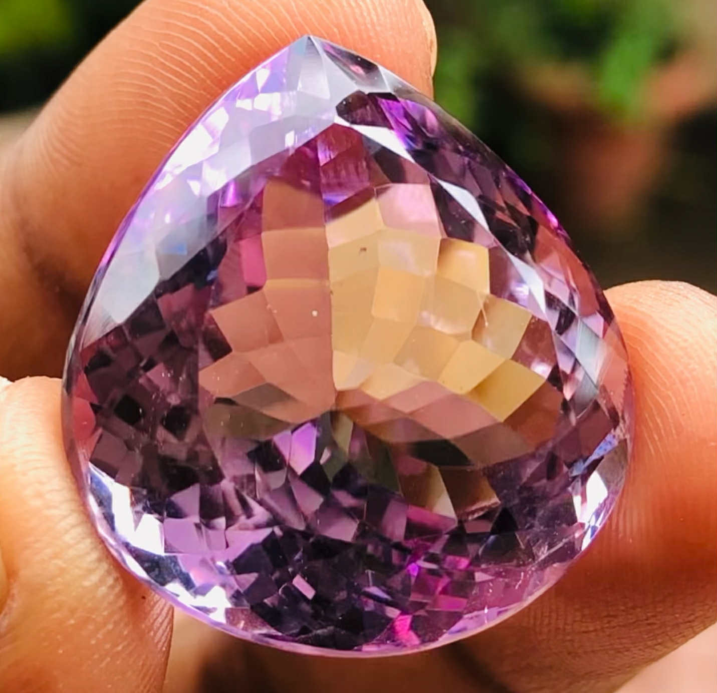 Gorgeous 44.00 Cts Genuine Amethyst Faceted Loose Gemstone