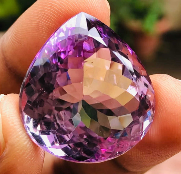 Gorgeous 44.00 Cts Genuine Amethyst Faceted Loose Gemstone
