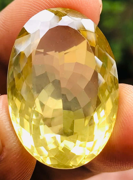 Fabulous 35.00 Cts Genuine Citrine Faceted Loose Gemstone