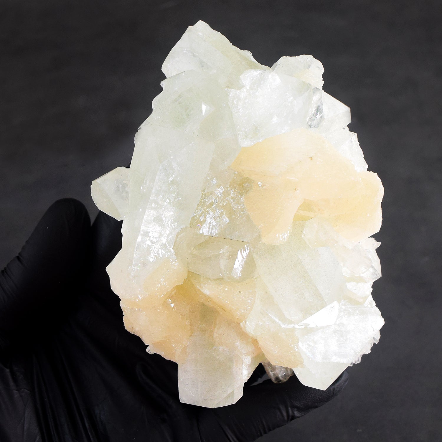 Stunning 1971.00 Cts Genuine Apopphyllite With Stilbite Crystal Specimen Gemstone Cluster