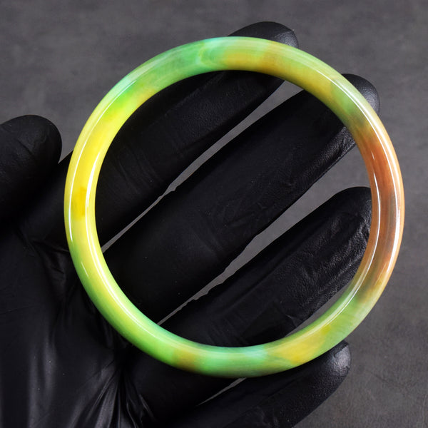 Gorgeous 85.00 Cts Genuine Onyx Premium Fancy Crystal Specimen Gemstone Bangle