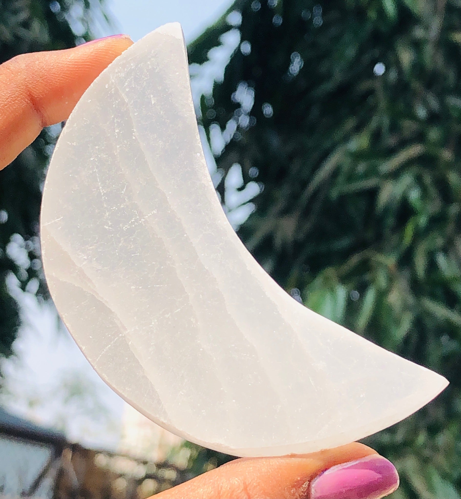 Excellent 469.00 Cts Genuine Selenite Healing Crystal Gemstone Moon