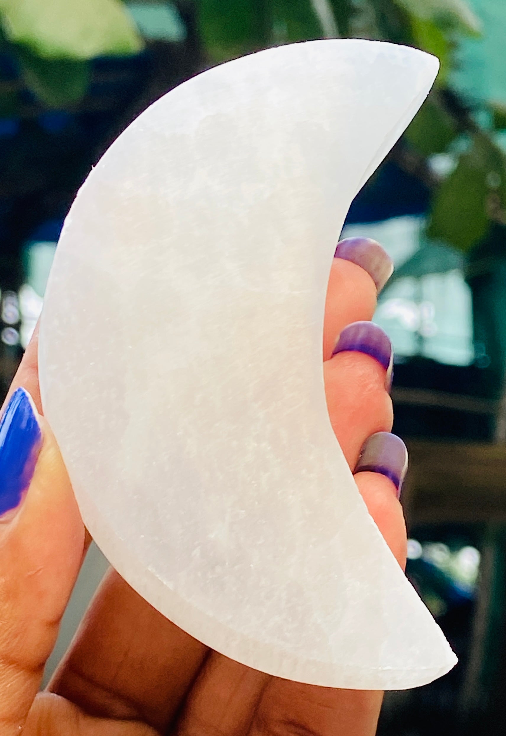 UpperMost 451.00 Cts Genuine Selenite Healing Crystal Gemstone Premium Moon