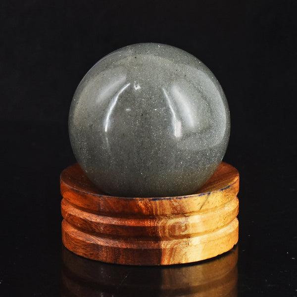 822.00  Carats Natural Rutile Quartz  Hand Carved Crystal Healing Gemstone Ball Carving