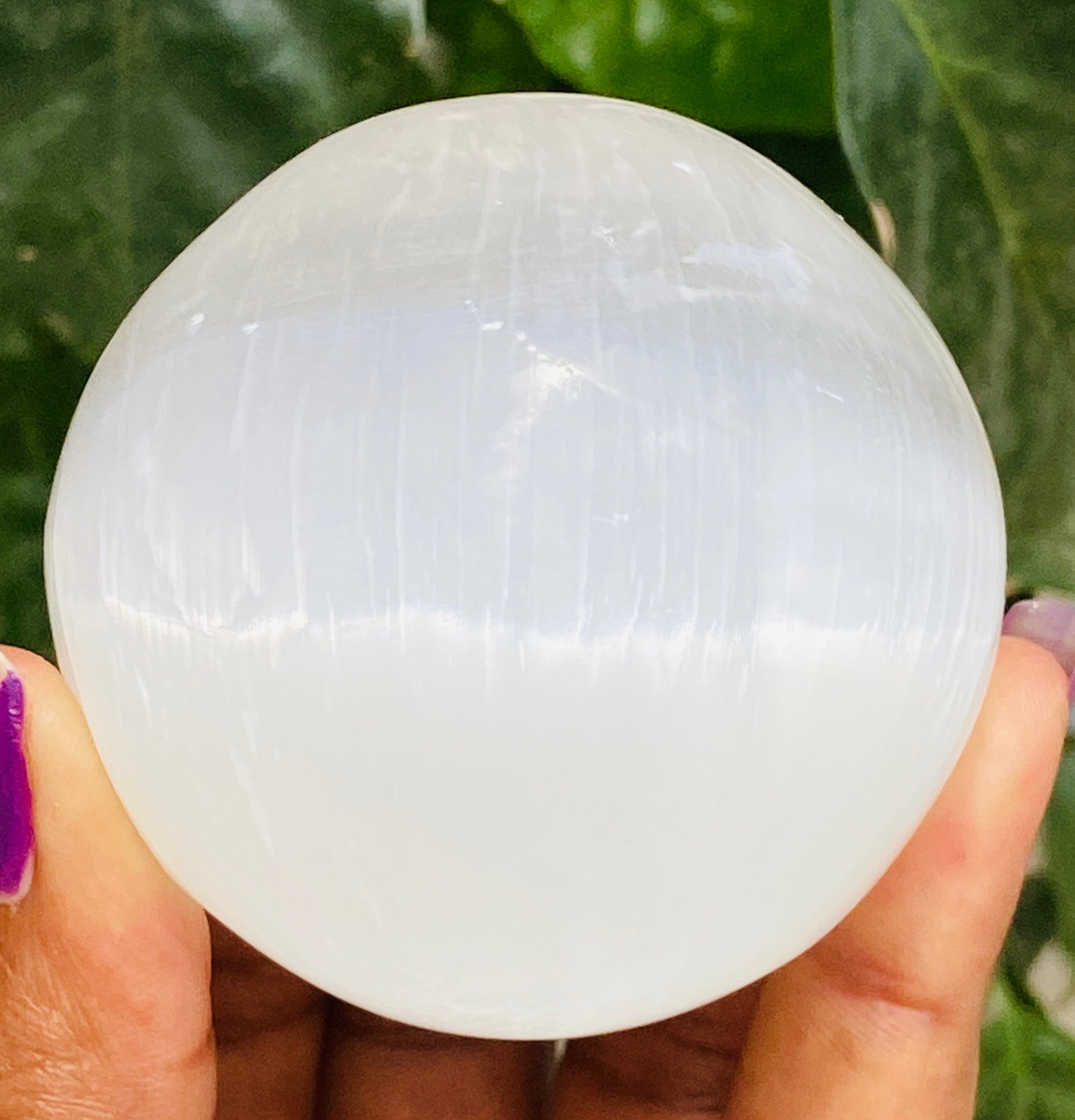 Very Attractive 1005.00 Cts Genuine Selenite Hand Carved Healing Crystal Gemstone Sphere