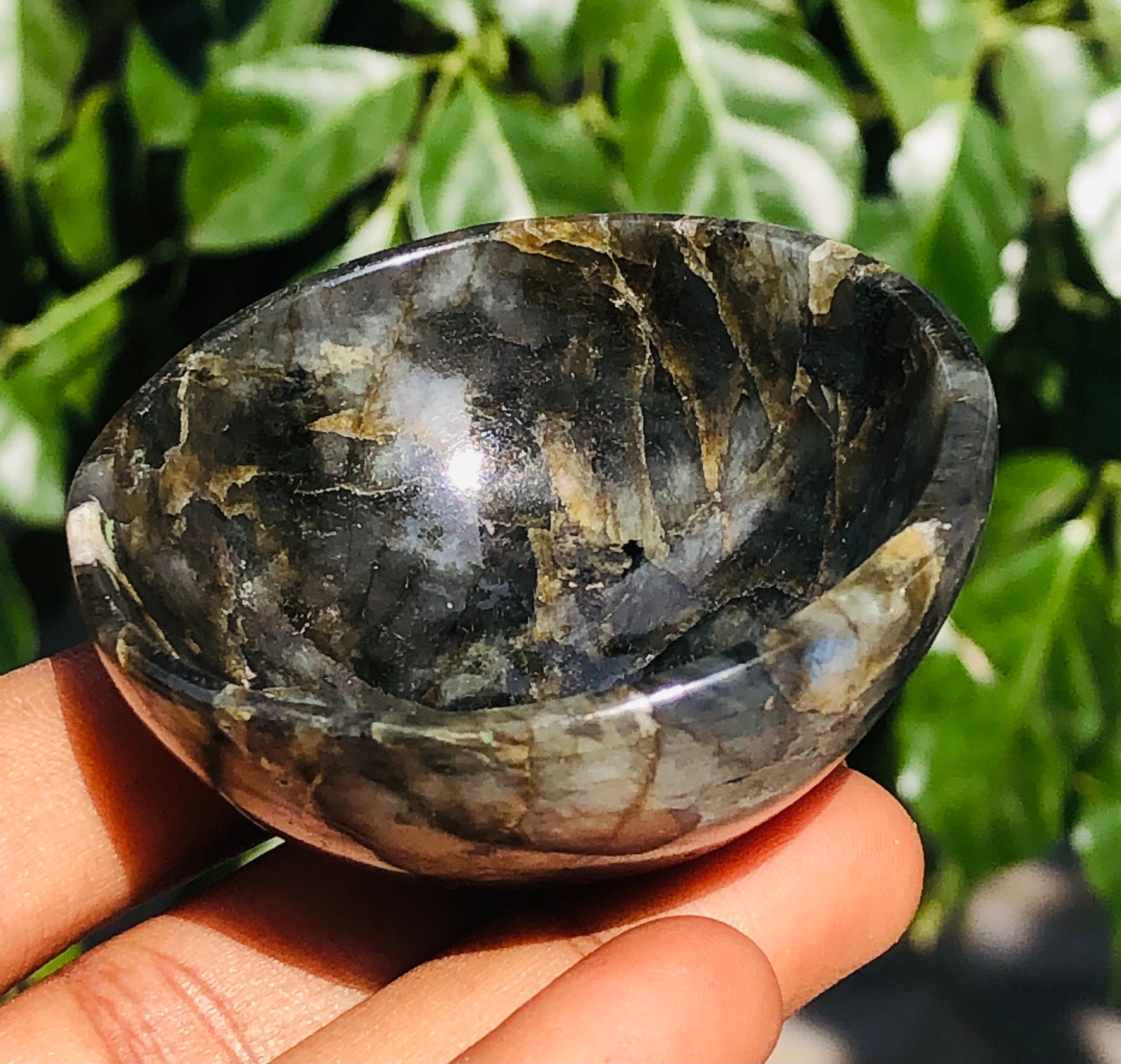 Finest Ever 185.00 Cts Genuine Labradorite Crystal Specimen Premium Bowl Crystal