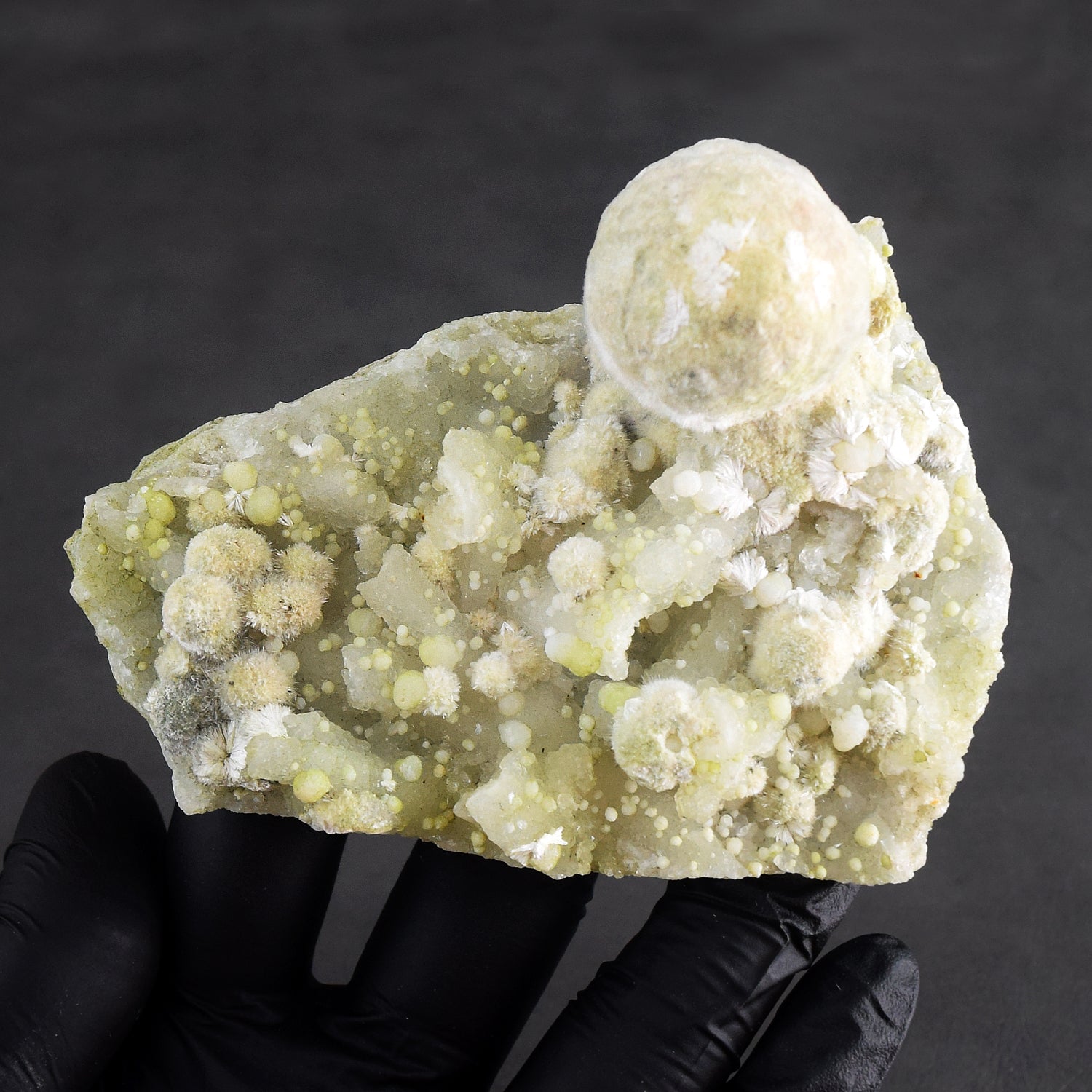 Amazing 793.00 Cts Genuine Phrenite With Okenite Crystal Specimen Gemstone Cluster