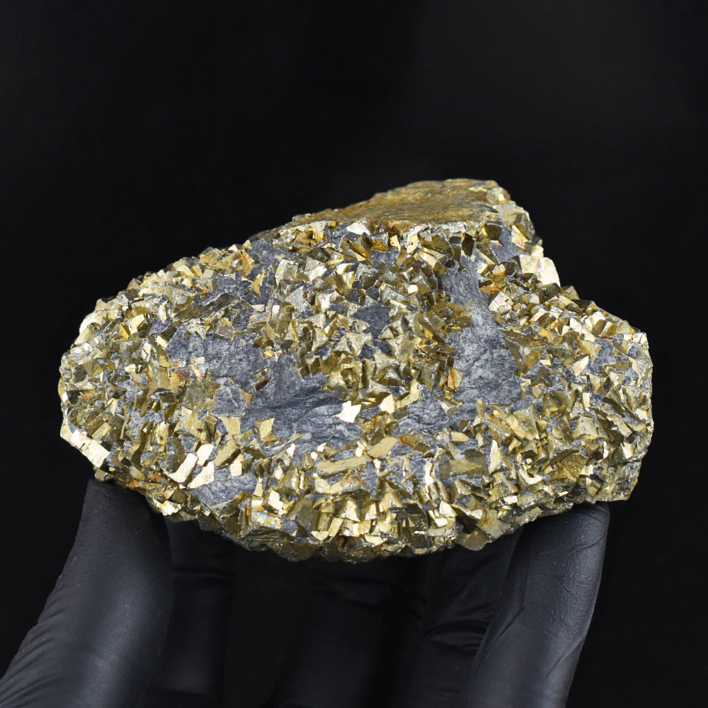 Awesome 1937.00 Cts Genuine Golden Pyrite Crystal Specimen Gemstone