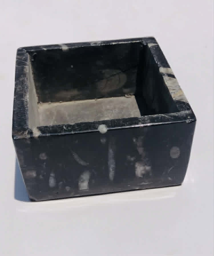 Exquisite 2350.00 Cts Genuine Orthoceras Crystal Specimen Square Shape Box