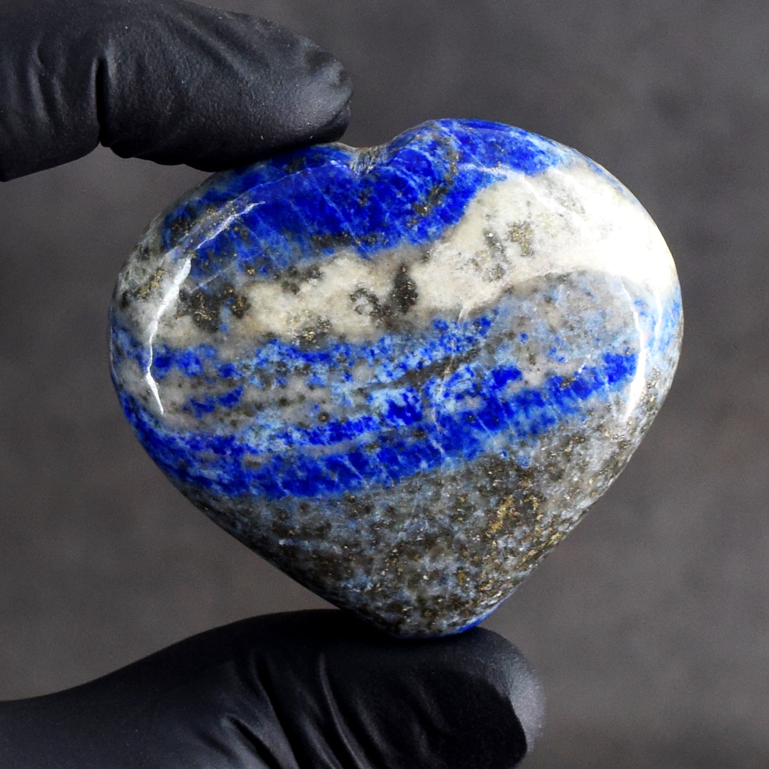 Glamorous 374.00 Cts Genuine Lapis Lazuli Crystal Specimen Gemstone Healing Big Heart