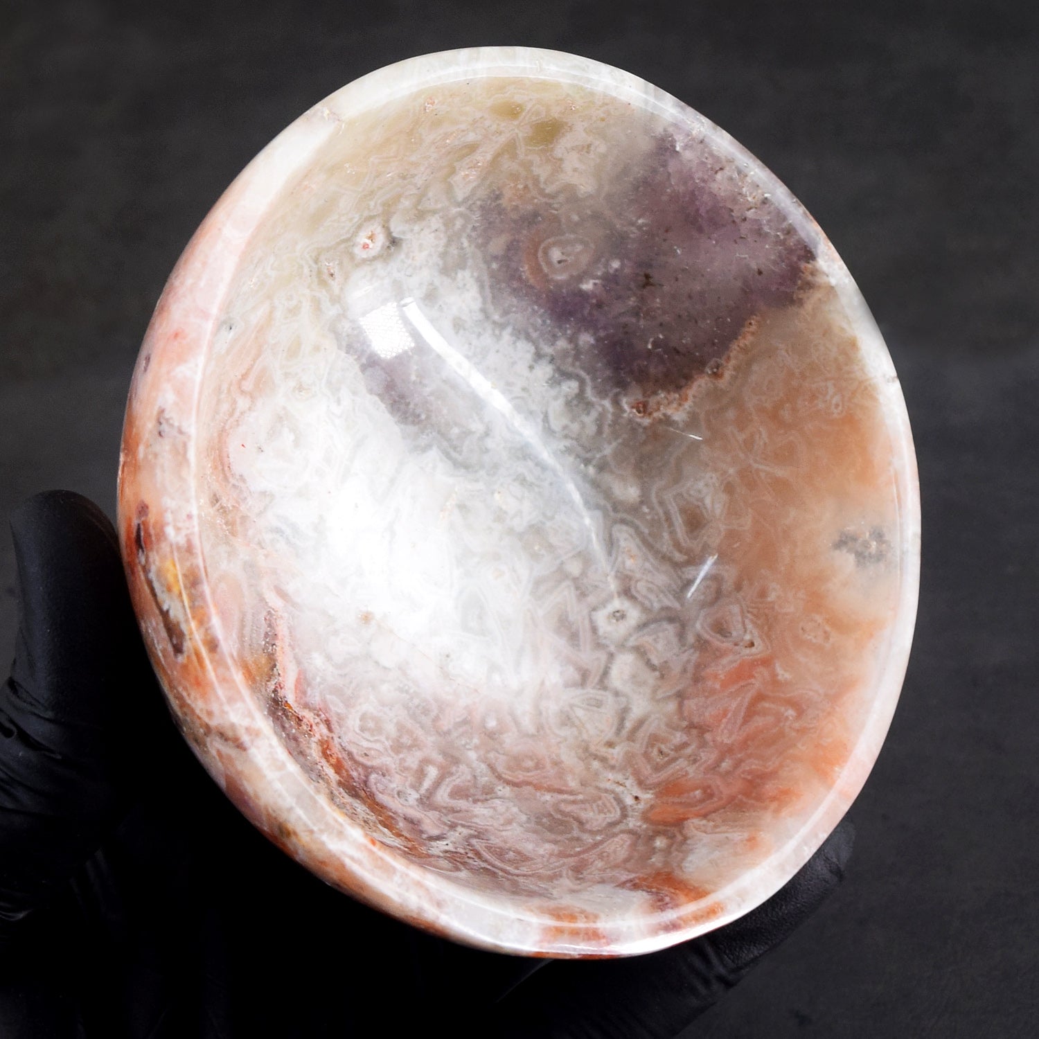 Optimistic 1176.00 Carats Genuine Crazy Lace Agate Hand Carved Crystal Gemstone Carving Big Bowl