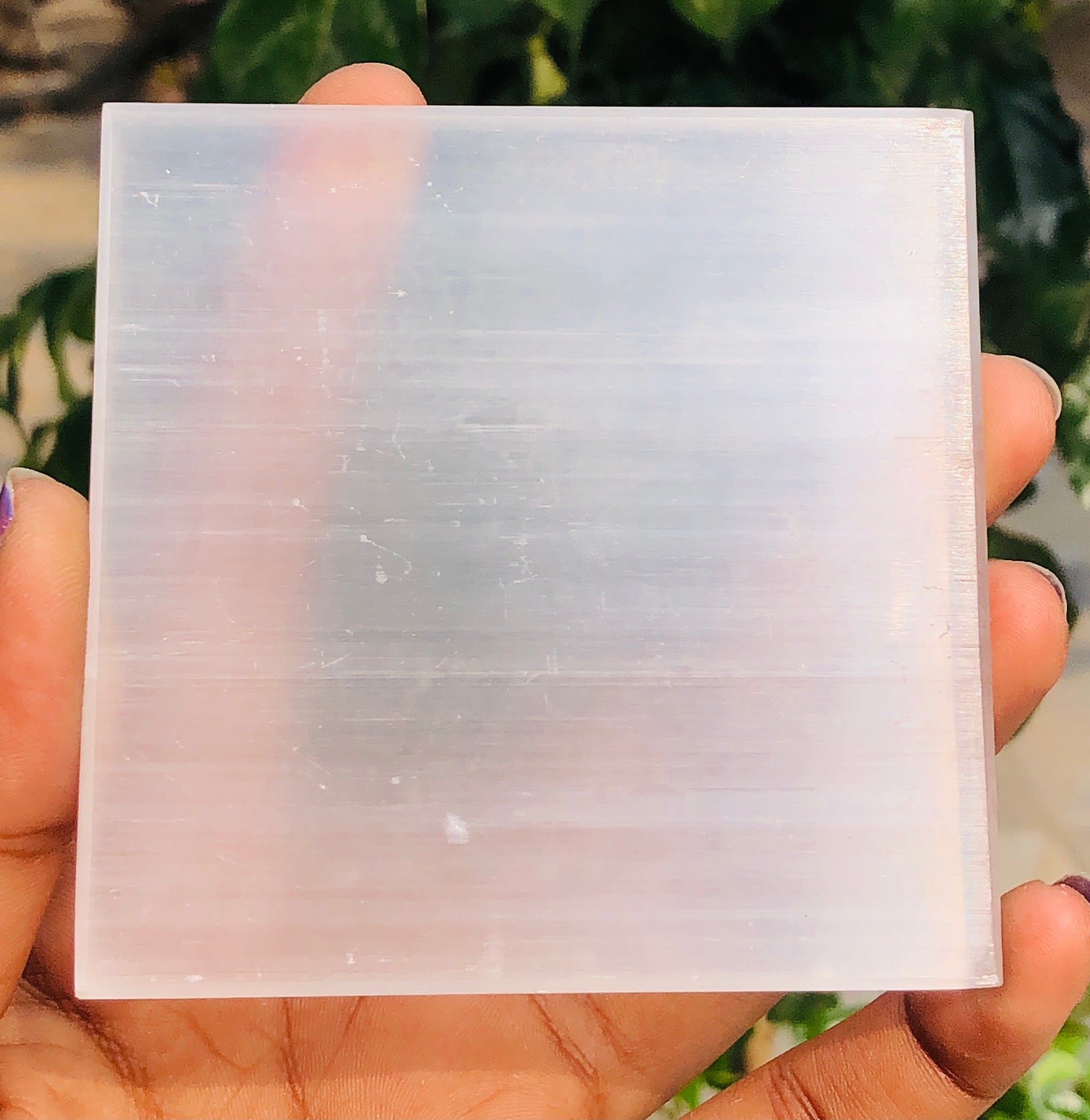 Charming 498.00 Cts Genuine Selenite Healing Crystal Gemstone Premium Plate