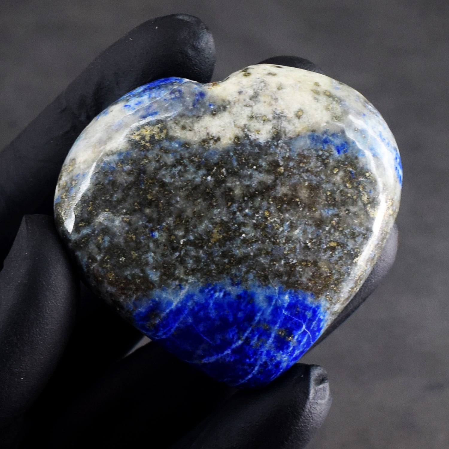 Glamorous 374.00 Cts Genuine Lapis Lazuli Crystal Specimen Gemstone Healing Big Heart