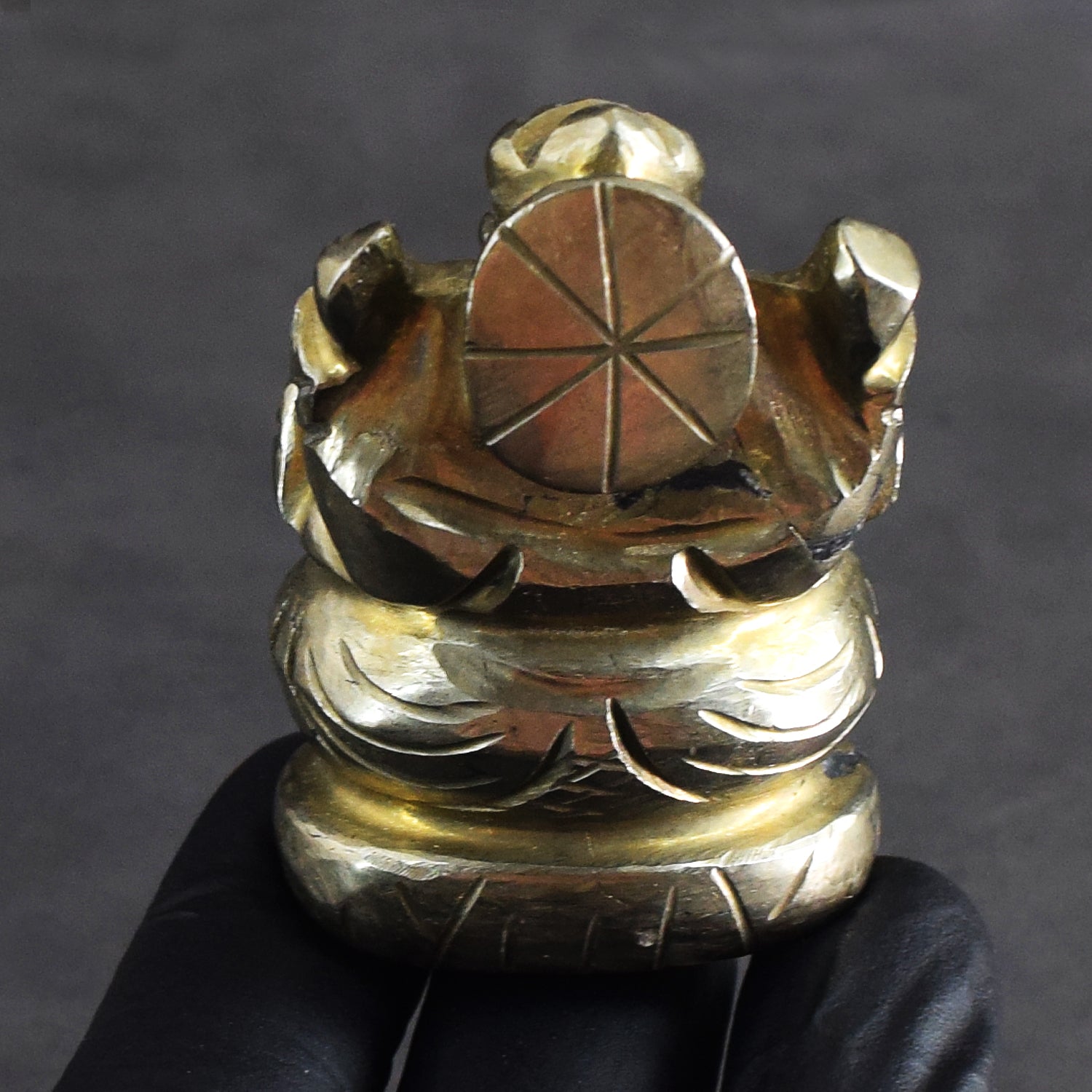 Gorgeous 643.00 Cts Genuine Golden Pyrite Hand Carved Premium Lord Ganesha