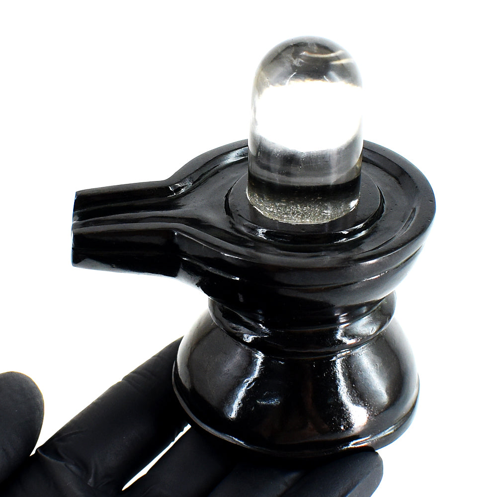 Pleasing 1859.00 Cts Genuine Spinel & White Quartz Hand Carved Premium Shivling Crystal